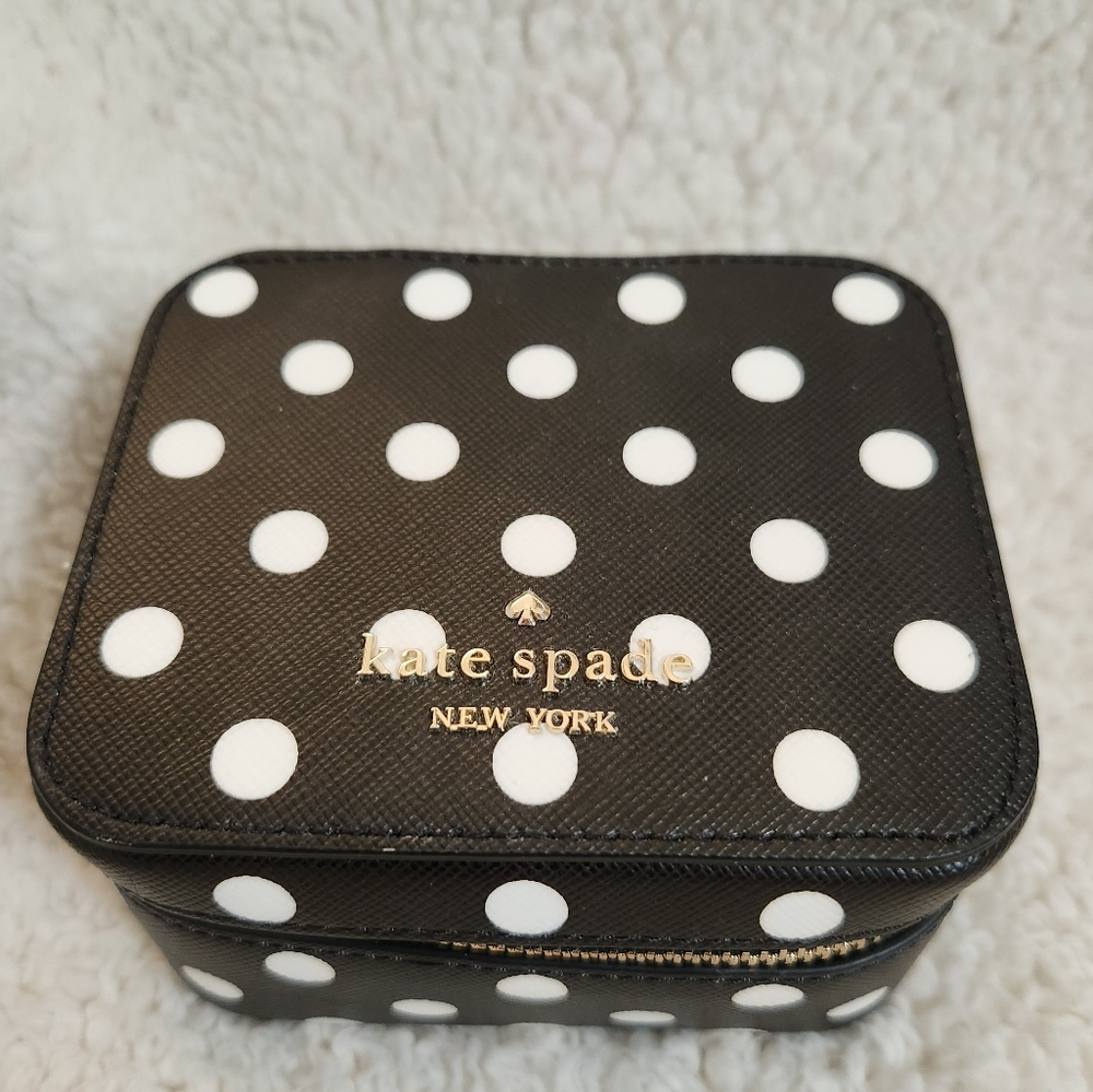 Kate Spade Polka Dot Travel Jewelry Box
